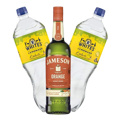 Jameson Orange Whiskey 70cl with R Whites Premium Lemonade Mixer